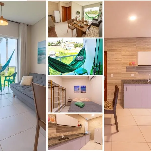 Flats Mar'Bella com VARANDA na MELHOR LOCALIZAÇAO da PRAIA CAMINHO DE MOISÉS com GARAGEM, COZINHA e ArCond, hotel a Maragogi