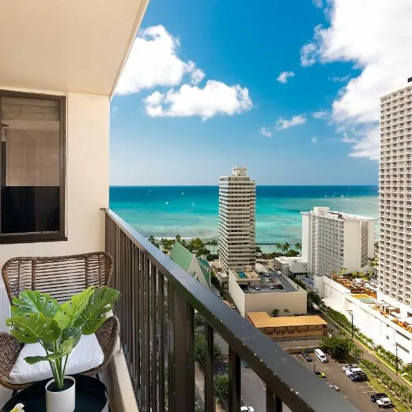 Waikiki Banyan Fabulous Ocean View Condo with Free Parking, Hotel in Honolulu