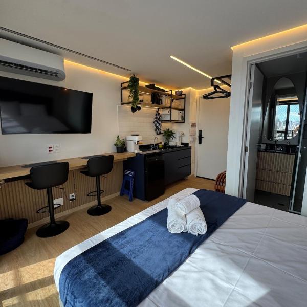 Brand new studio in Vila Madalena with gym and rooftop pool