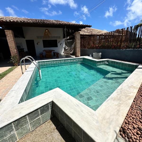 Casa com 3/4 e piscina p/ 8 pessoas no Patacho AL