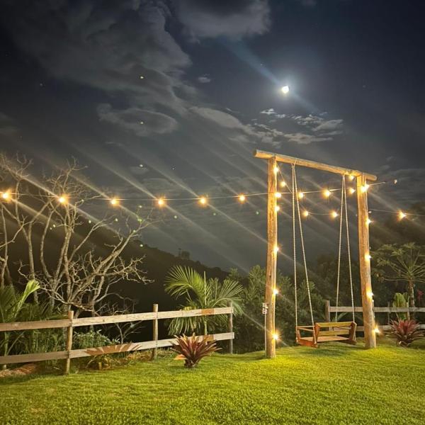 Rancho isolado nas montanhas