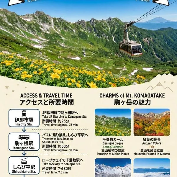 Ina में, होटल -Ina Stay Central Hotel-8名宿泊可 伊那市駅徒歩5分 駐車場無料 a sleep8-a 5minute walk from the station-Free parking
