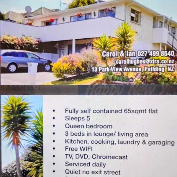 Park View 'Home Away From Home', hotell i Feilding