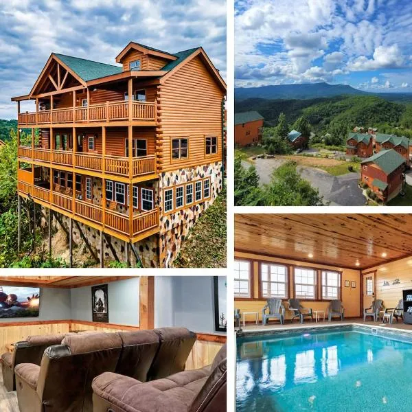 EPIC VIEW-Pvt Indoor POOL- 6 Mstr BR- 5Mi to Pkwy, hôtel à Sevierville