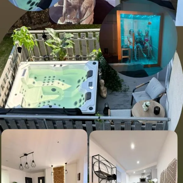 Welness apartman s virivkou na terase finskou saunou a vyhledem, khách sạn ở Jablonec nad Nisou