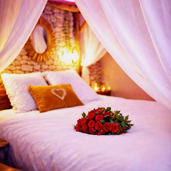 Duplex Safari jusqu'à 4 personnes, Spa XXL, day use, 5 min centre ville, cinéma, cascade et lit sous les arbres, Hotel in Bourgoin-Jallieu