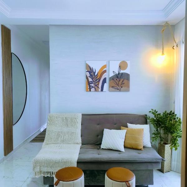 Apartamento à 5min do Aeroporto com dois quartos sendo uma suíte