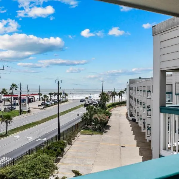 CDM 335 Casa Del Mar Oceanview Condo for 6 Heated Pool, хотел в Галвестън