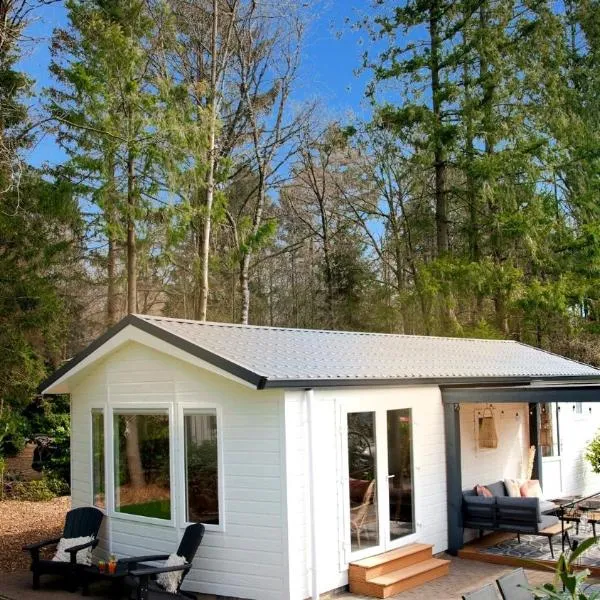 Natuurhuisje in het bos met rustige ligging en ruime tuin stijlvol ingericht StayatSas Sam、エーペのホテル