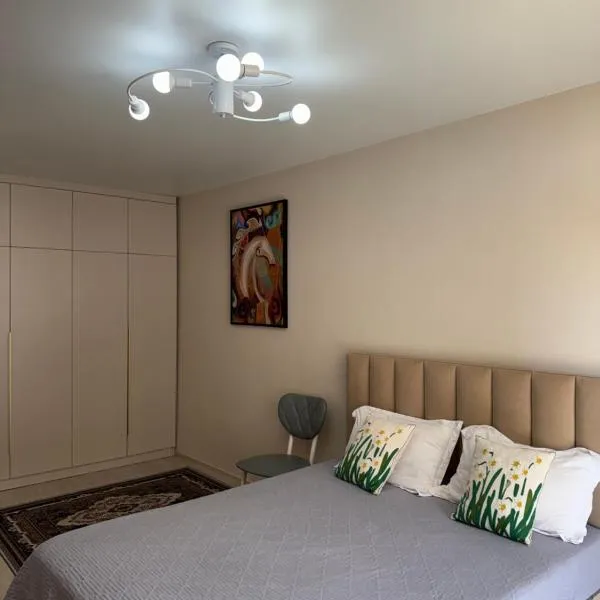 Просторная однокомнатная квартира ЖК Alem City, hotel in Almaty