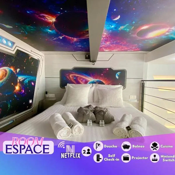 Espace-Jacuzzi-Cinema-Nintendo switch, khách sạn ở Roubaix