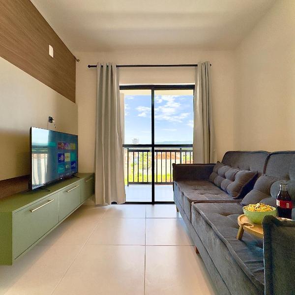 Apto 2 Quartos com Piscina, Ar-Condicionado e Churrasqueira Privativa a 400m da Praia - Foto 3