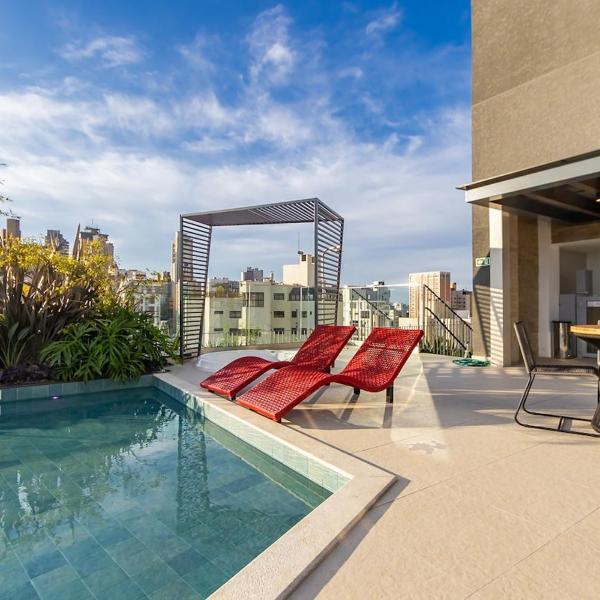 Batel • Designer + Garagem priv. • Rooftop Pool