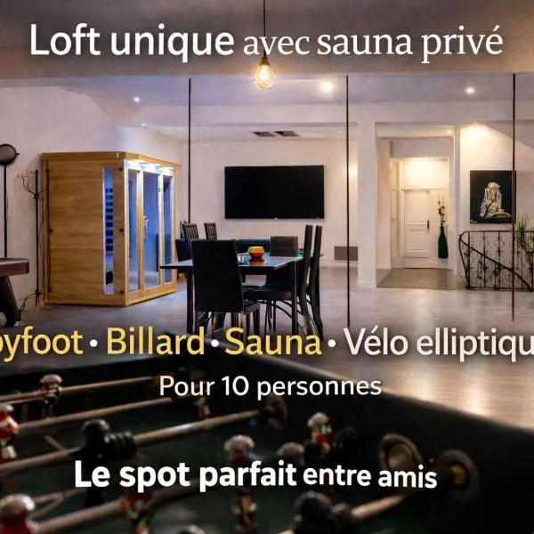 LOFT COSY - HYPERCENTRE - SAUNA - 200m2 - WIFI, Hotel in Graulhet