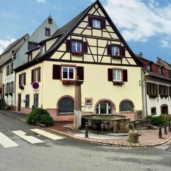 Gîtes rénovés avec goût au coeur du vignoble, route des vins, Alsace, Gueberschwihr, hotel in Gueberschwihr