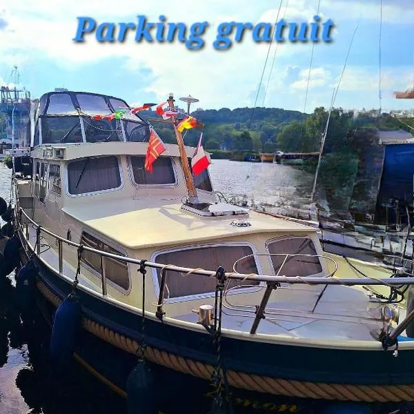 Houseboat cosy et Atypique à Rouen Le Zimon, hotell i Rouen
