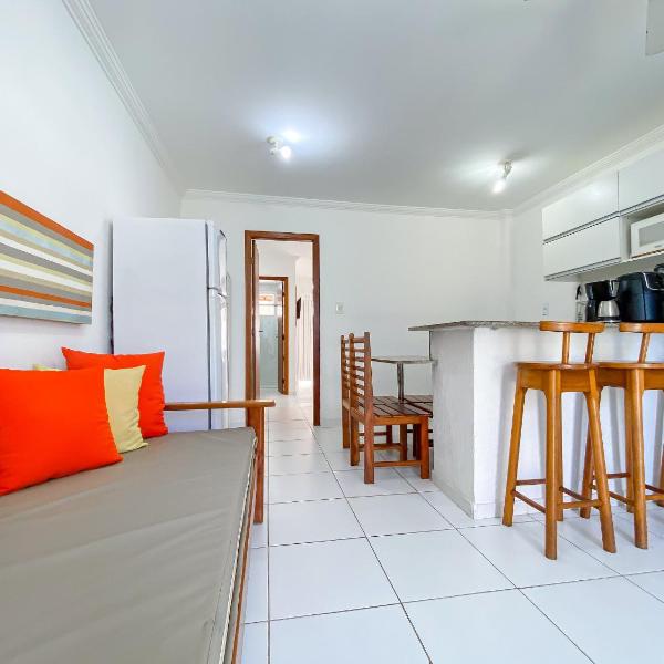 Apto Térreo com 1 suite proximo a praia de Taperapuã, condominio com piscina, sauna e portaria 24hrs - Foto 5