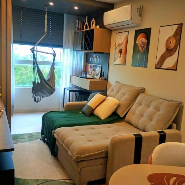 Apartamento 2quartos para 6 pessoas , Piscina, Ar condicionado, WIFI, Garagem dentro condomínio Grátis, 5 min da Praia, Lava e Seca