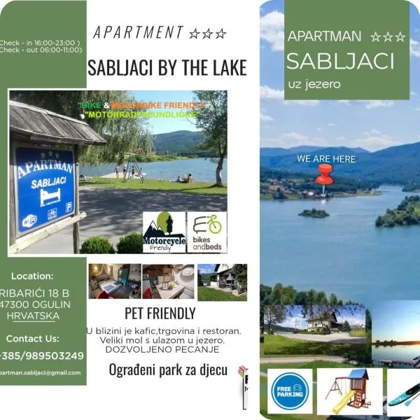 Apartment Sabljaci by the Lake: Ogulin şehrinde bir otel