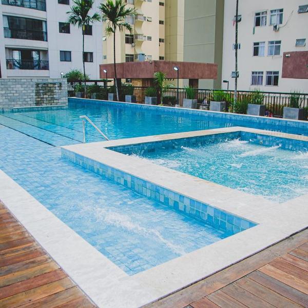 Apartamento c Varanda Ar Piscina Sauna e Hidro