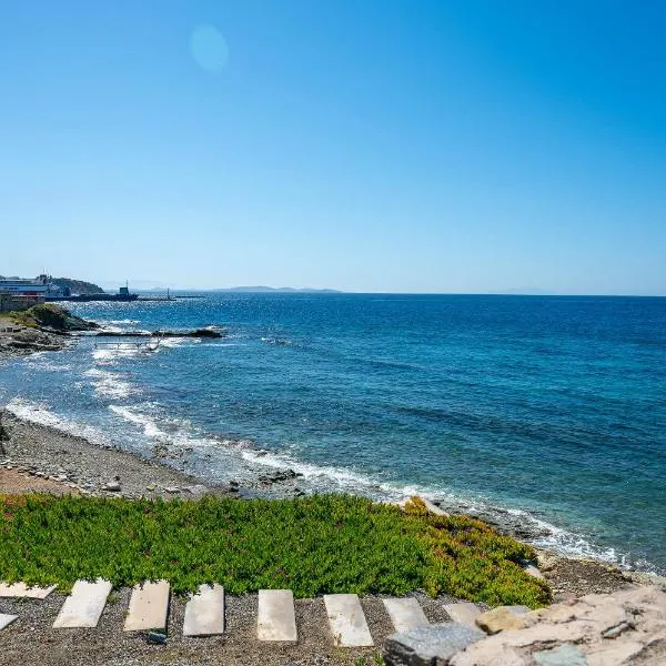 Spitali sea view apartment in town of Tinos, hotel di Vrachonisída Chántra