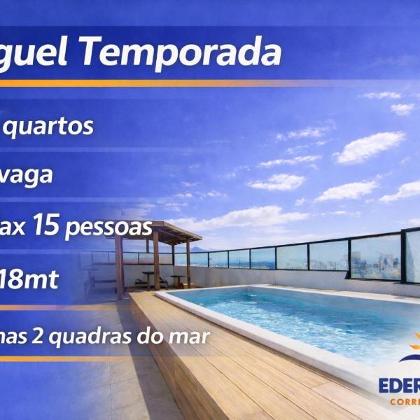 Guarapari Praia - Cobertura 6 quartos com piscina e churrasqueira