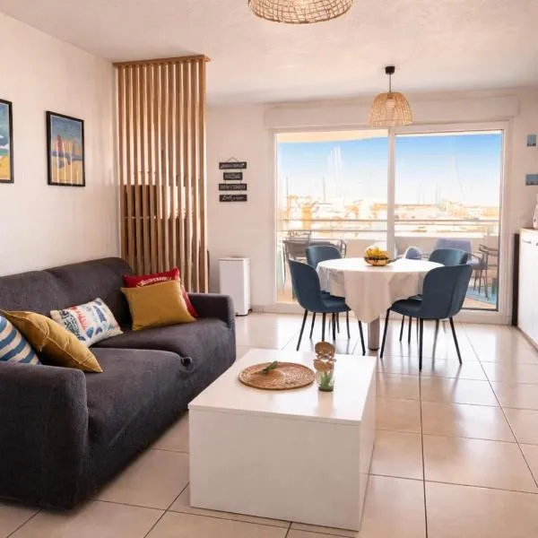 2ch Vue Marina & Mer - Grande Terrasse - Parking – hotel w mieście Canet-en-Roussillon