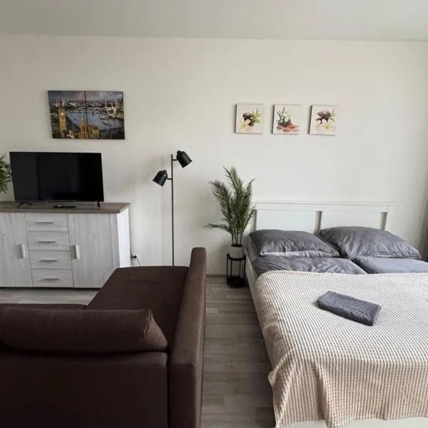 THE RIVERSIDE APARTMENT with Balcony, hotell i Praha
