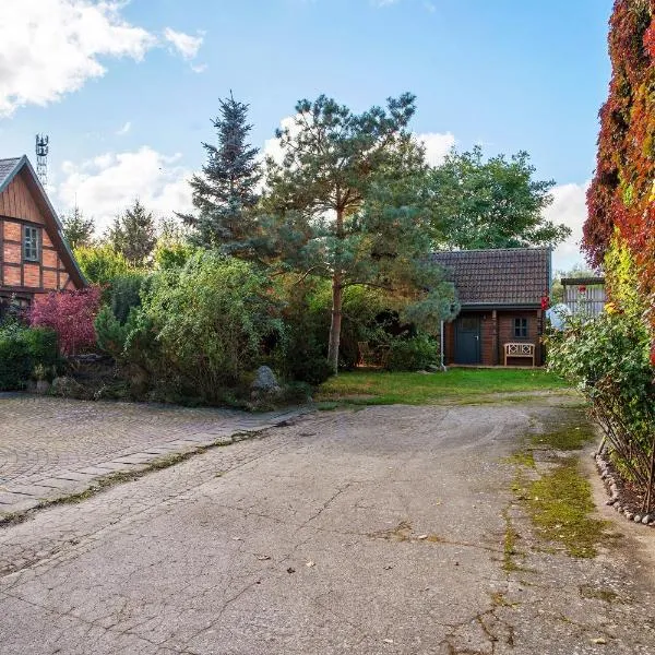 Verchen에 위치한 호텔 Blockbohlen-Haus auf Hof Verchen