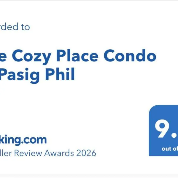 The Cozy Place Condo in Pasig Phil, ξενοδοχείο στη Μανίλα