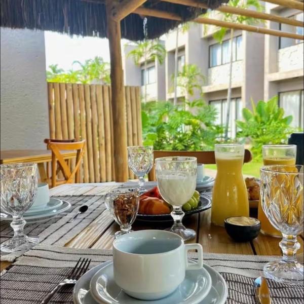 Apê completo e moderno na praia do Toque - condominio com academia , restaurante, piscina , estacionamento, quadra de beach tennis e volei Villa manah - Caroa 209 - Foto 5