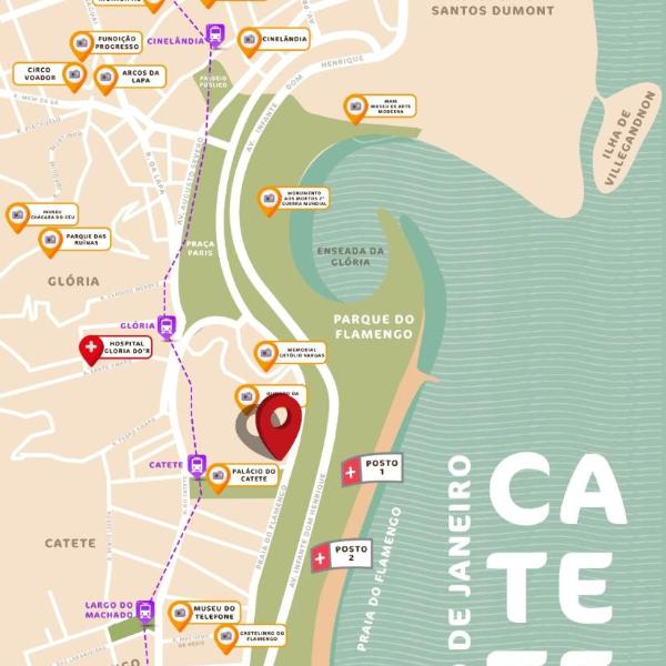 Praia do Flamengo: ar split, wi-fi e smart TV - Foto 5