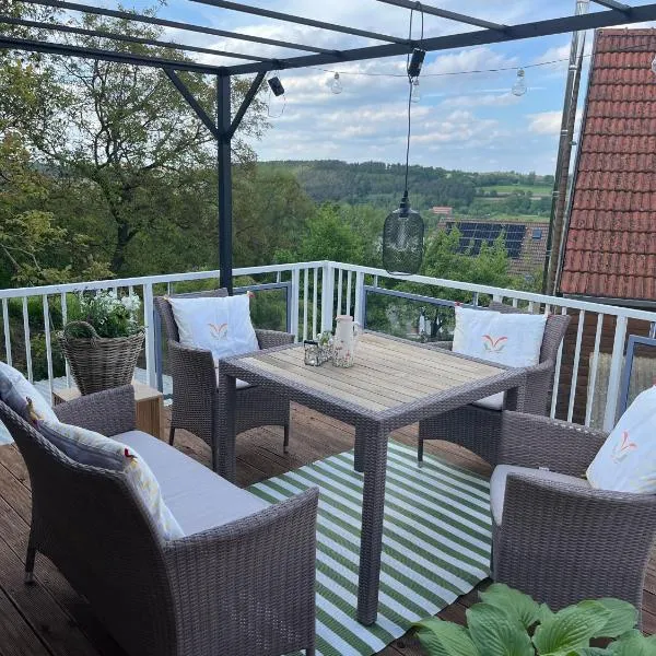 Wohnung mit Dachterasse, hotell sihtkohas Absberg