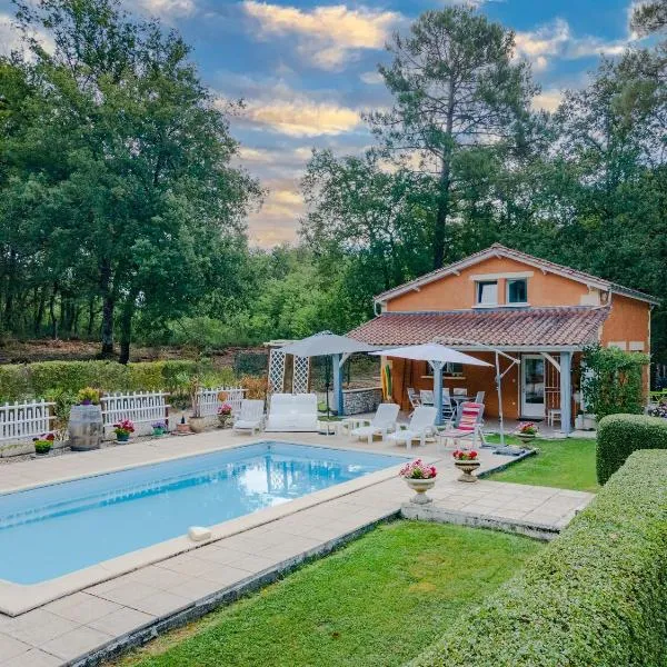 La Villa du Mas des Chenes, hotell sihtkohas Pomport