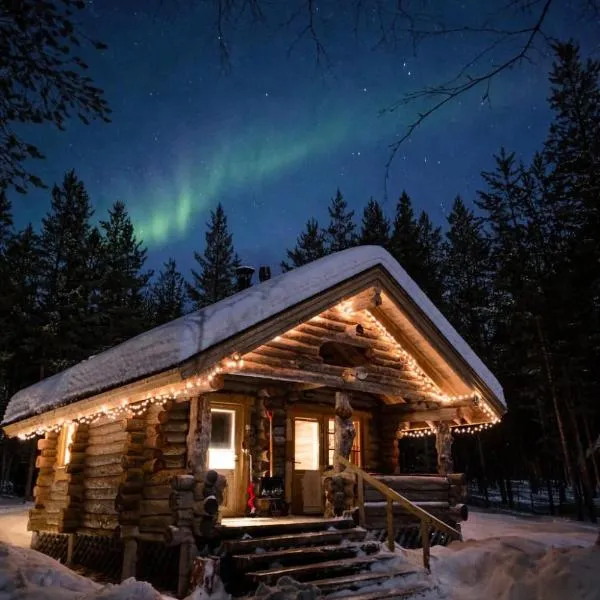 Norcota- Blockhaus mit Auroraskylight, hotel v destinaci Inari