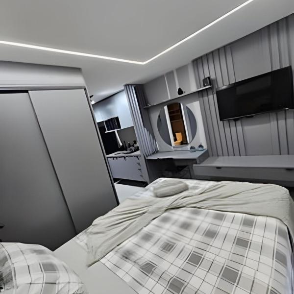 Studio lindo 500m do Nubank Park com cama Queen - Foto 2