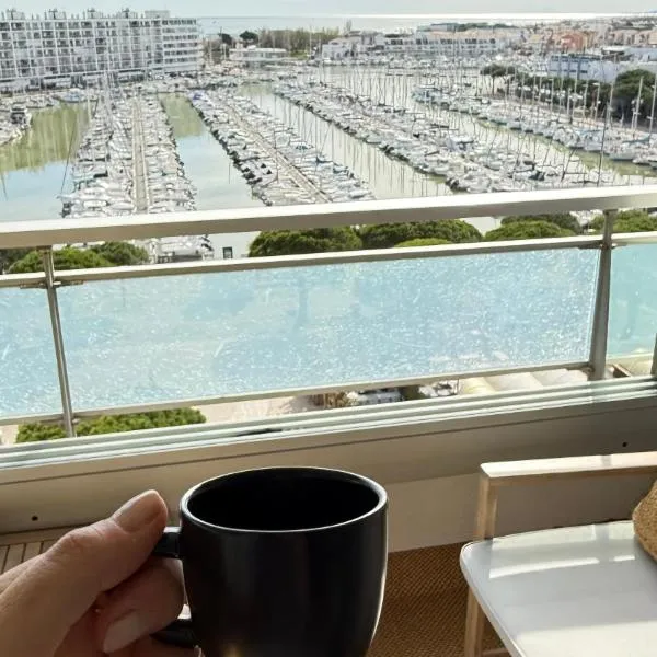 Appartement vue mer Carnon Plage dernier étage proche Parc Expo, Hotel in Mauguio