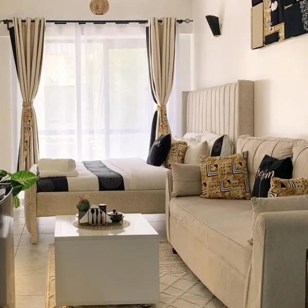 Brizelle Stays,Cozy Luxury Kitenge Studio,Fast WiFi, хотел в Ongata Rongai 