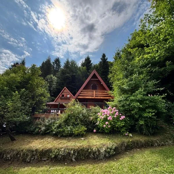 Twin Forest, riverside cabin, hotel di Brod na Kupi