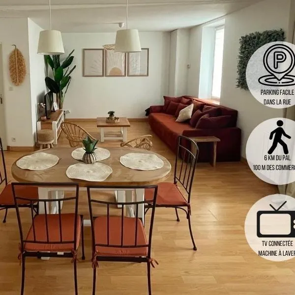 Apparemment à 6 kilomètres du PAL - le cocon de Kenna, Hotel in Dompierre-sur-Besbre