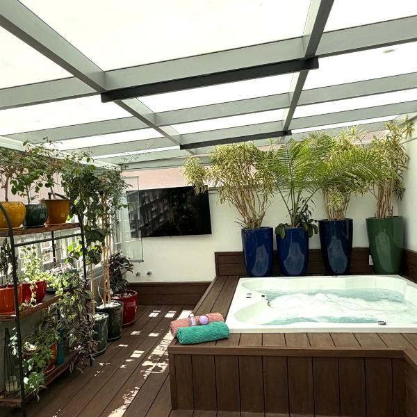 4 Refúgio Urbano Garden Jacuzzi Exclusiva 80m2