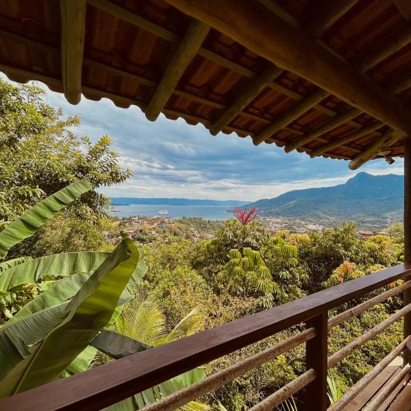 Chalé com vista panorâmica em Ilhabela
