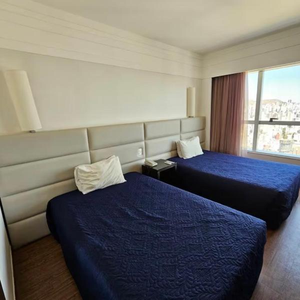 Flat no Hotel Bourbon, com linda vista do 22 andar