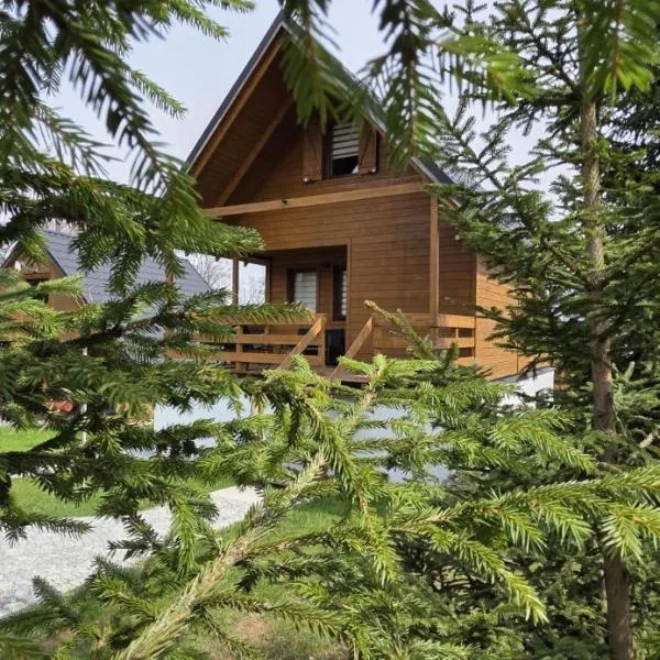 Klimatyczne drewniane Domki Jagodna-Spalona 6D jacuzzi sauna,trasy rowerowe, hotel u gradu 'Spalona'