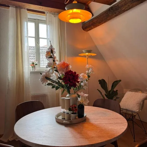 Herzstück 1526 - Ferienwohnung in der Altstadt, Dachgeschoss, hotel i Heppenheim an der Bergstrasse
