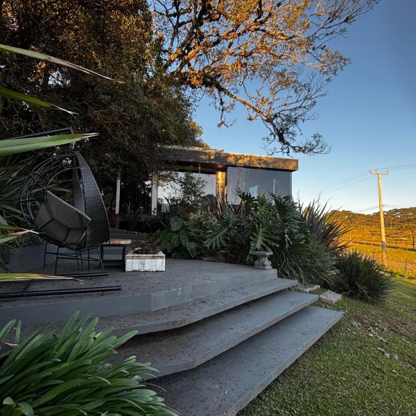 Cabana QUARTZO- Vista para PONTO TURISTIC0 Pedra Morro do Campestre- ACESSO até a cabana asfaltado - Foto 4