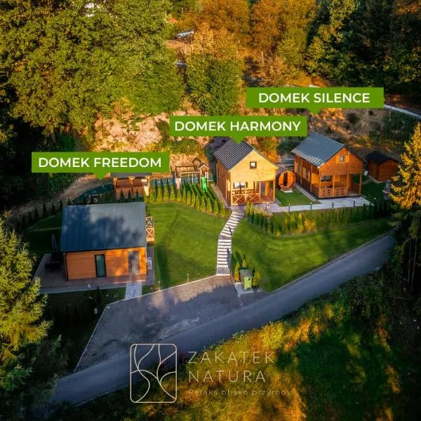 Zakątek Natura - domki z sauną w górach - Beskid Wyspowy Laskowa, hotel en Laskowa