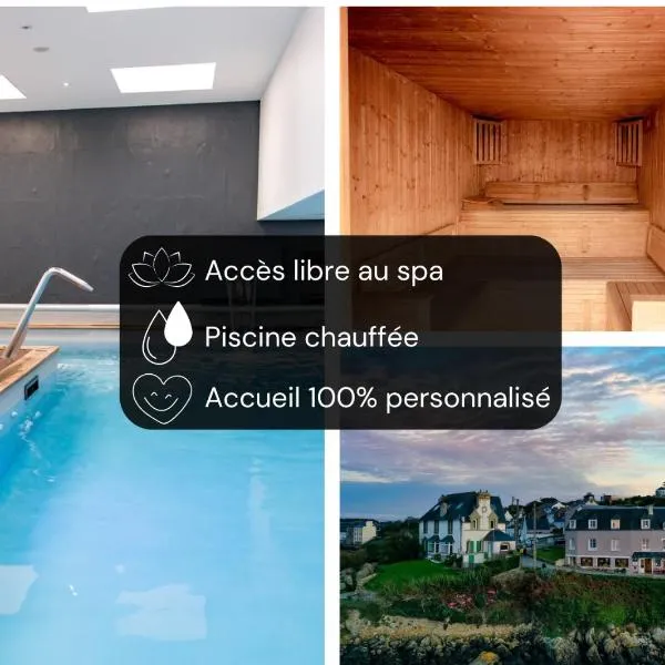 Viesnīca Hôtel La Baie des Anges, son SPA marin & sa piscine couverte et chauffée pilsētā Landéda