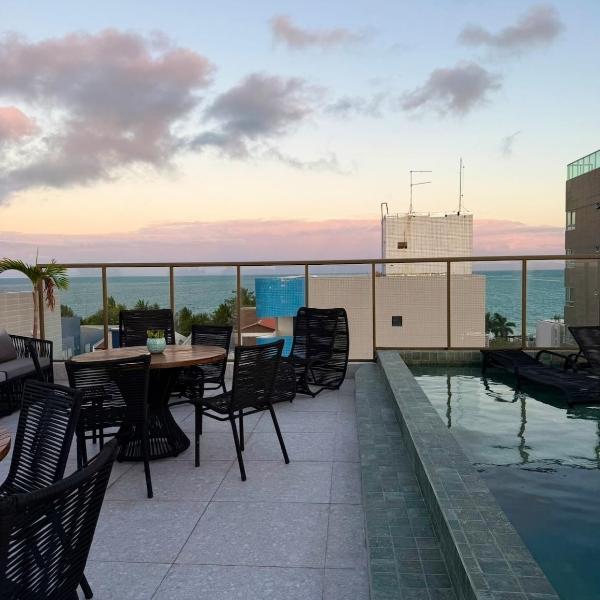 Alugo flat a 80 metros do mar