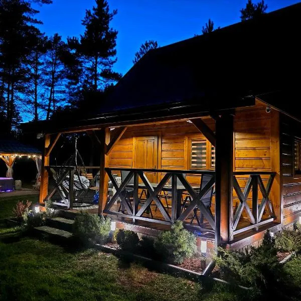 Zacisze na Jurze - Leśny Domek z kominkiem i jacuzzi – hotel w mieście Żarki
